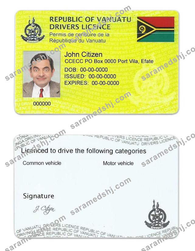 Vanuatu driving license